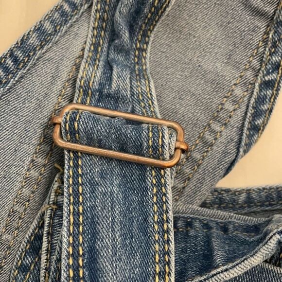 Jordache Denim Dip Dye Overall Shortalls Girl's Size M (7-8) Casual Boho - Picture 4 of 14